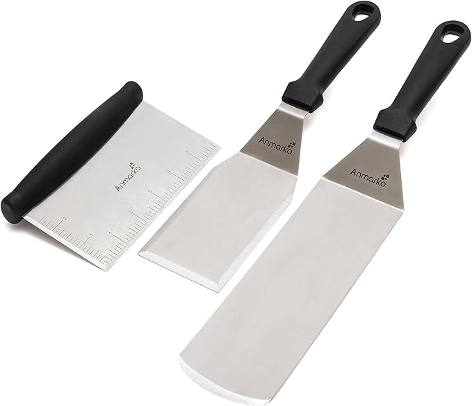 Metal Spatula Stainless Steel and Scraper by Anmarko