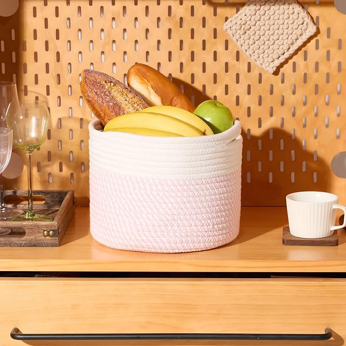Small Basket for Organizing | Cube Shelf Closet Storage Baskets | 9.7×9.7×7.1” - Image 5