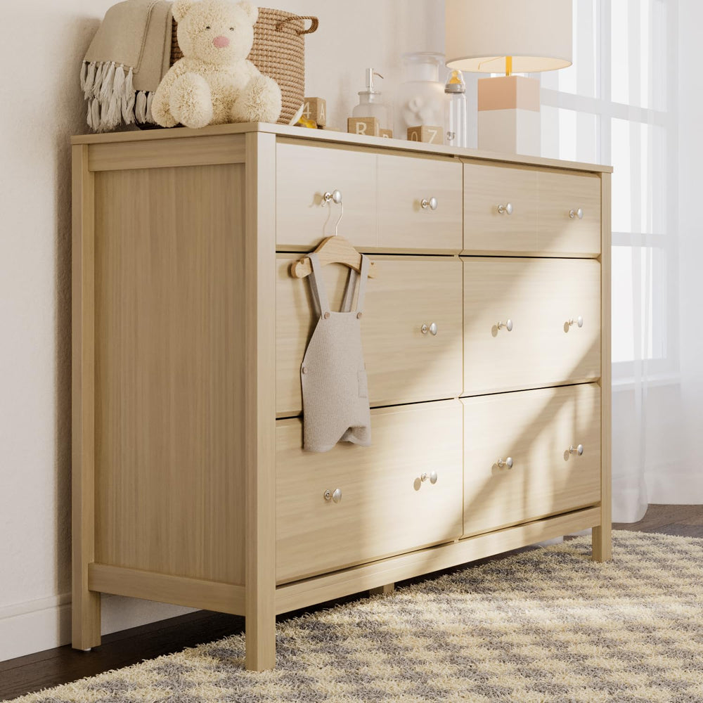 Storkcraft Horizon 6 Drawer Dresser, Driftwood