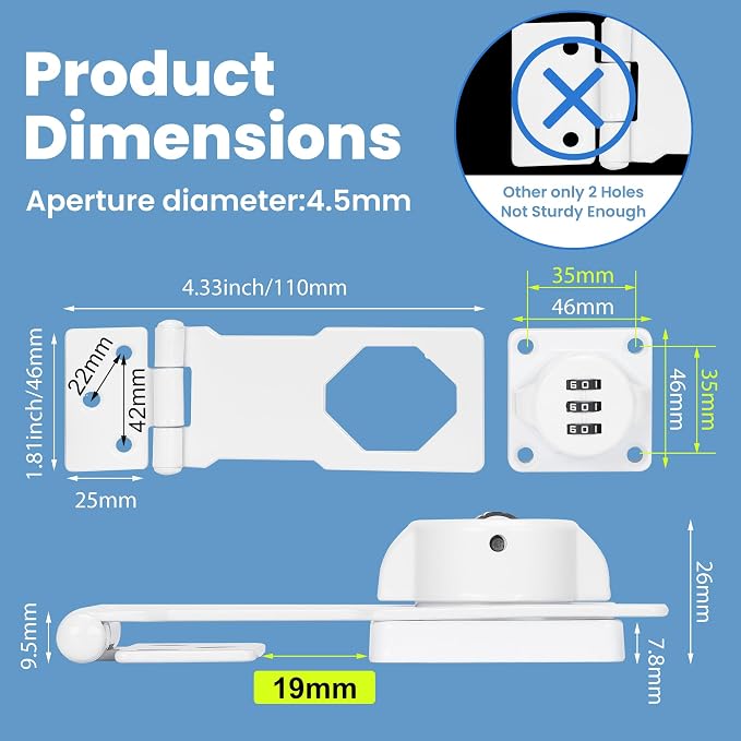 Keyless Cabinet Lock with Combination Code - Image 2
