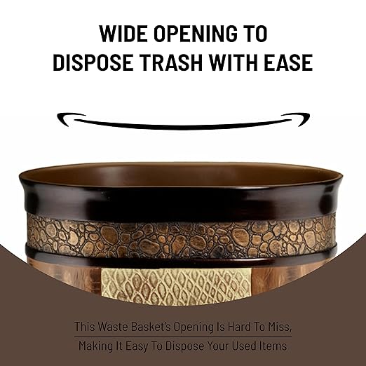 Decorative Trash Can for Bathroom, Office & Bedroom - Image 4