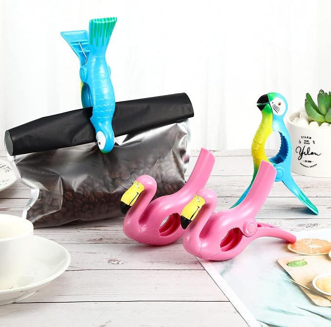 4 Pieces Beach Towel Clip Jumbo Size Chair Clips Towel Holder Clothes Pegs - Image 6