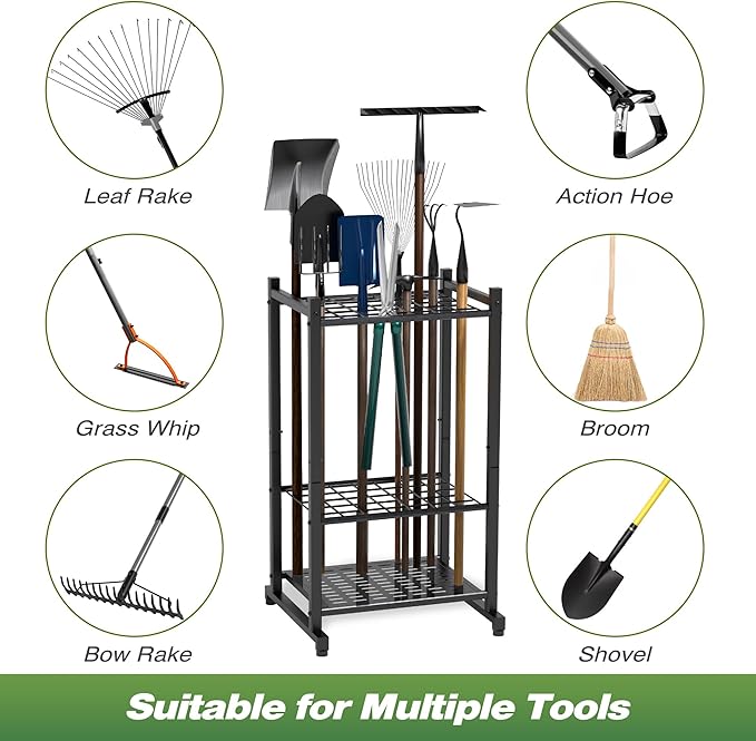 Garden Tool Organizer, Yard Tool Tower Rack - Image 6