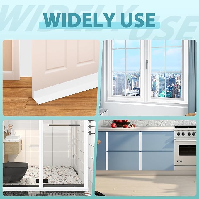 Weather Stripping Door Draft Stopper Flexible Self Adhesive Silicone Door Seal - Image 4