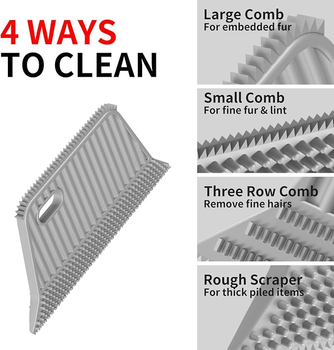 Carpet Rake - 60" Long Handle Pet Hair Removal - Image 5
