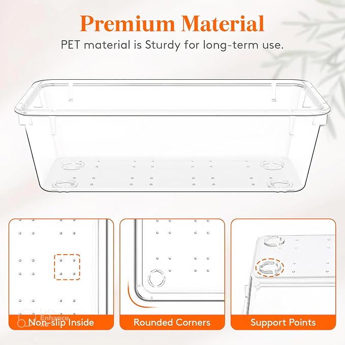 15-Pack Clear Drawer Organizer Set – Multi-Size Acrylic Storage Bins - Image 2