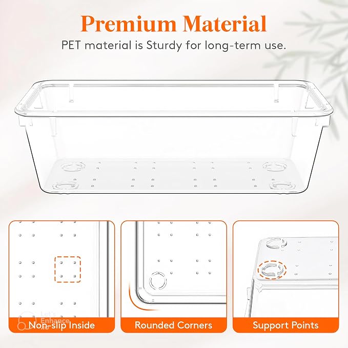 21-Pack Clear Plastic Drawer Organizer Trays – BPA-Free Storage Bins - Image 2