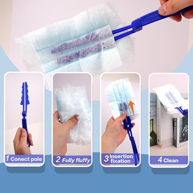 180° Dusters Multi Surface Duster Refills Kit Extender Handle - Image 4