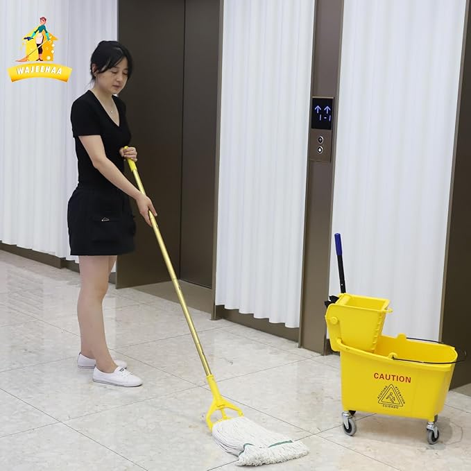 Commercial Mop Bucket with Side-Press Wringer - Image 7