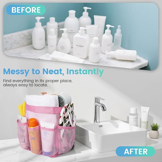 Shower Caddy Portable for College Dorm Room Essentials for Girls - Image 7