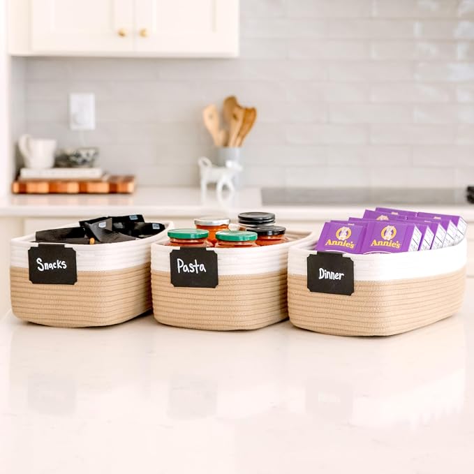 NaturalCozy 13.5”x8.5”x5.5” Storage Baskets - Image 7
