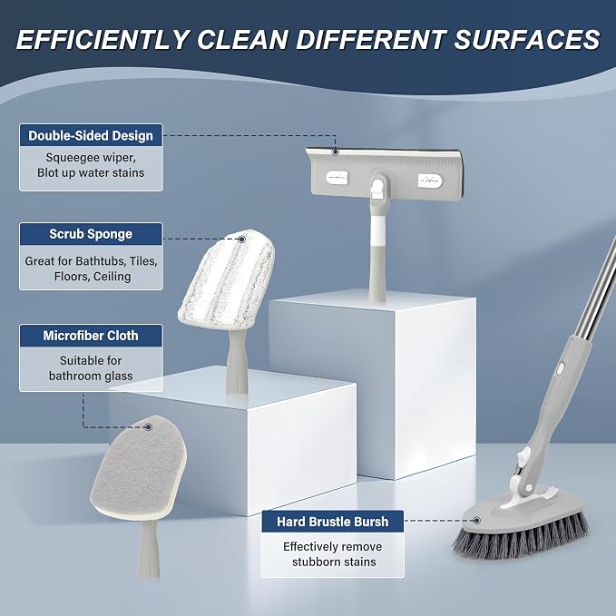 Tile Tub Floor Cleaner Scrubber - Image 3