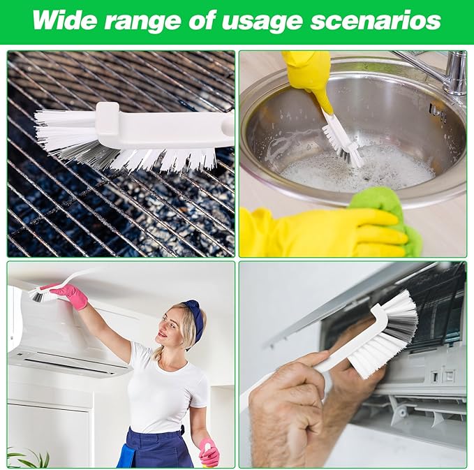 Yinkin 12 Pcs Kitchen Scrub Brush Bulk Sink Bathroom Edge Corner Cleaning Brush - Image 4
