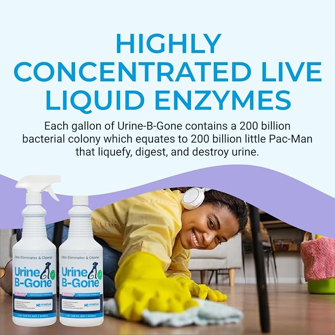 KINZUA ENVIRONMENTAL Urine B-Gone, Professional Enzyme Odor Eliminator & Pet - Image 6