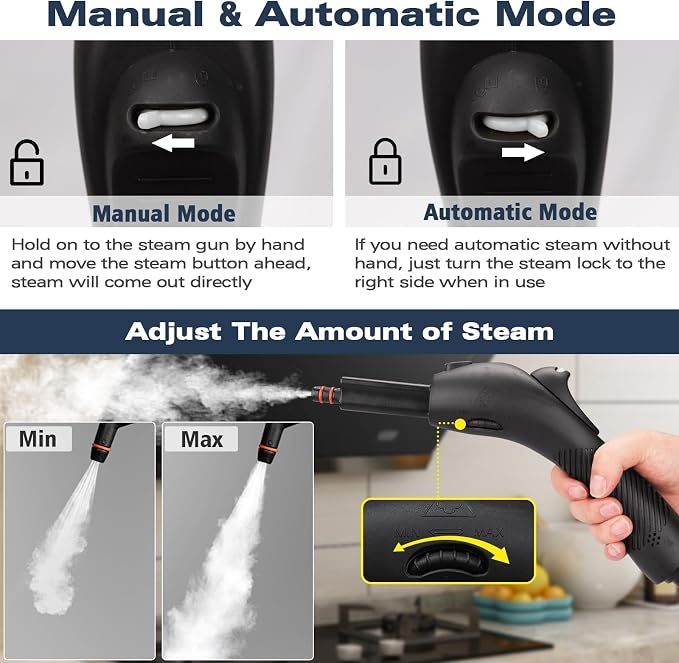 Steam Cleaner, Handheld Steamer - Image 4