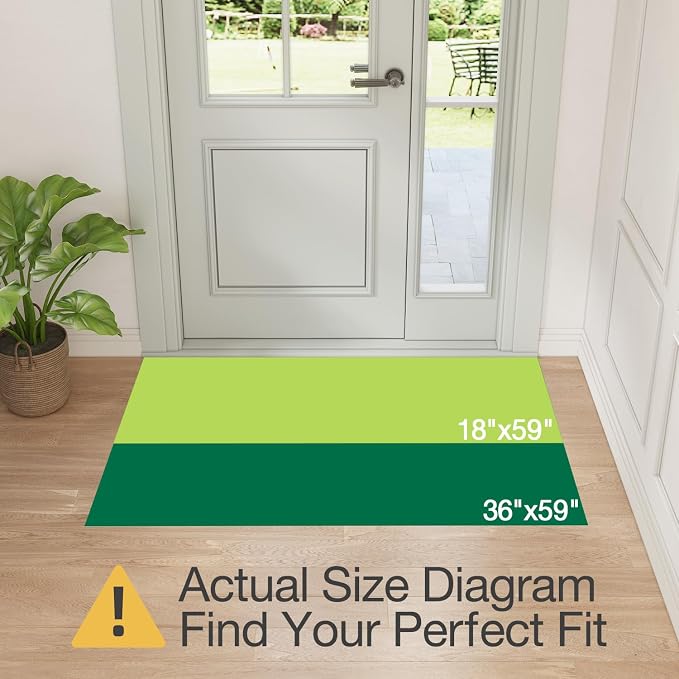 LUMI Ultra Thin Door Mat for Entryway, Easy Clean Welcome Entrance Mat for - Image 2