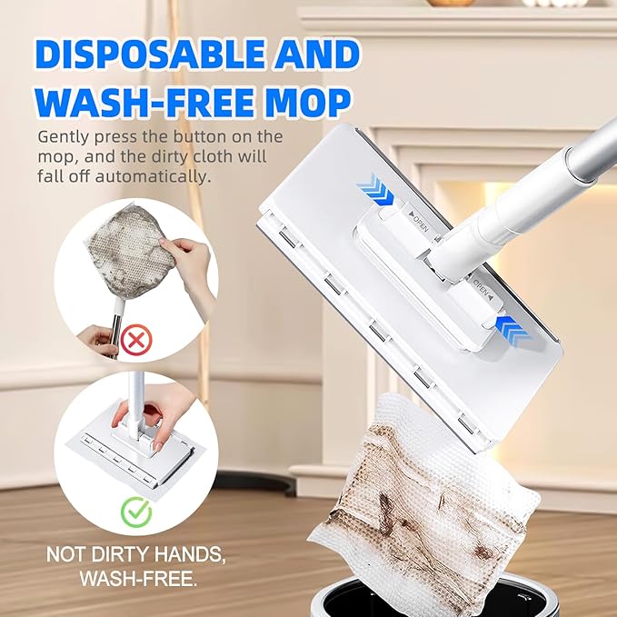 2025 New Mini Sweeper Mop No-Touch Dirty Cleaning Flat Dust Mop - Image 2