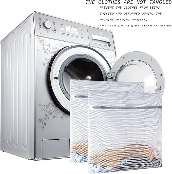 2 XX-Large Honeycomb Mesh Laundry Bag Delicates Durable - Image 8