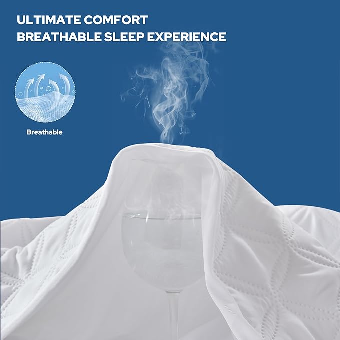 BEDLORE Waterproof Mattress Protector, Twin XL Size Mattress Pad - Image 6