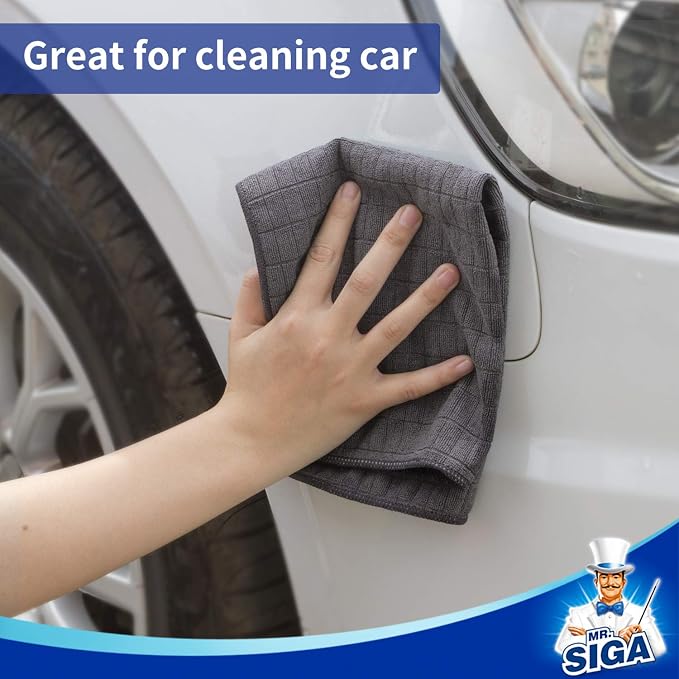 MR.SIGA Microfiber Cleaning Cloth, All-Purpose Cleaning Towels, Size 13.8 x - Image 4