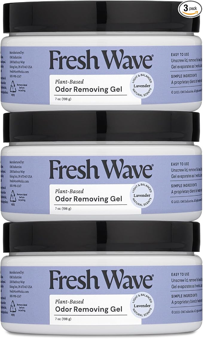 Fresh Wave Lavender Odor Removing Gel, 7 oz., Natural Plant-Based Odor by FreshWave