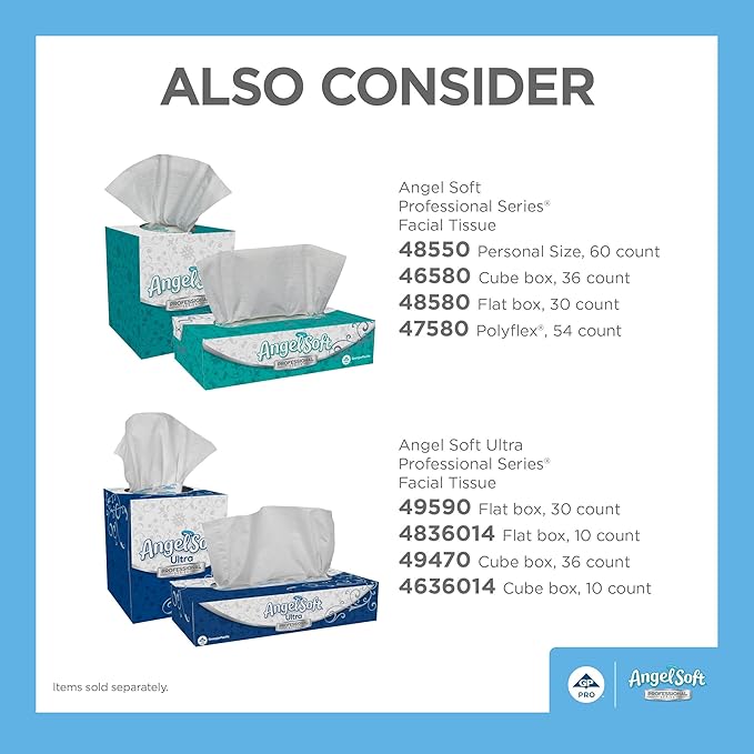 Angel Soft Professional Series 2-Ply Facial Tissue, 96 Sheets, 36 Boxes - Image 6