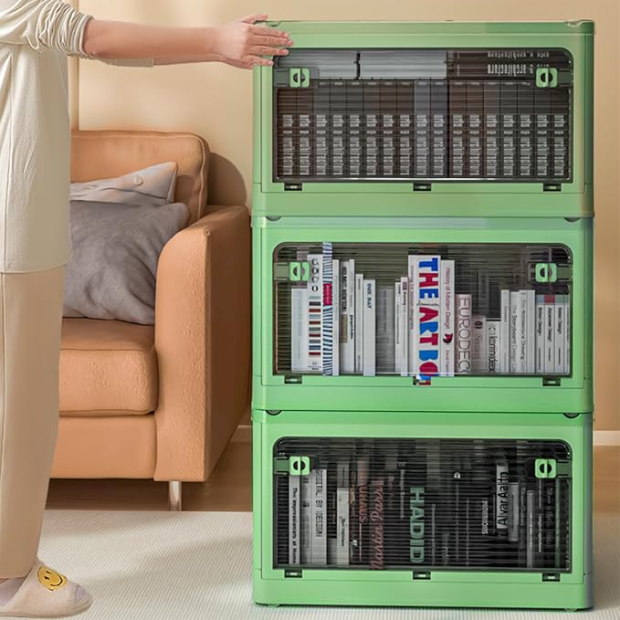 Collapsible Storage Bins with Lids, Closet Organizers, Dorm Room Essentials - Image 4