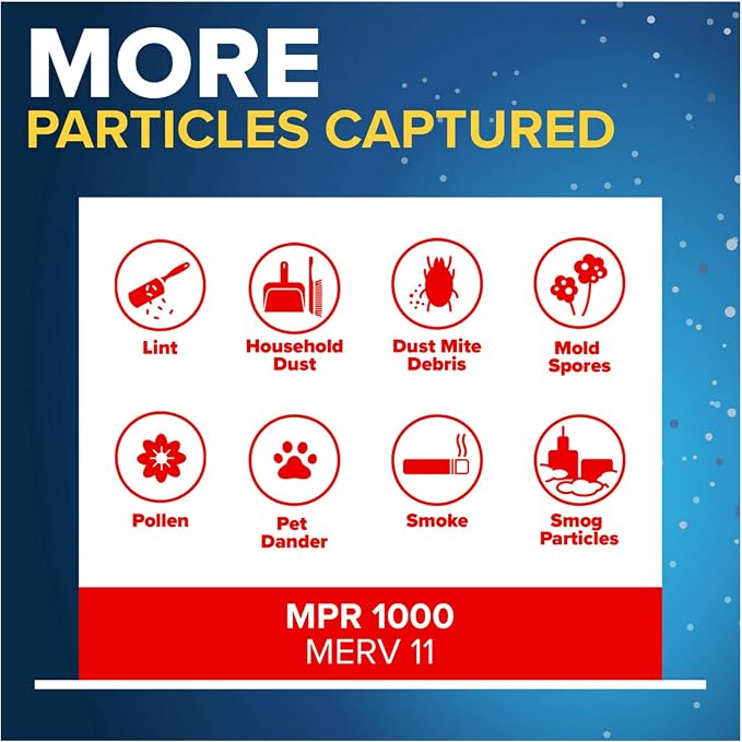 Filtrete 25x25x1 AC Furnace Air Filter, MERV 11, MPR 1000, Micro Allergen - Image 5