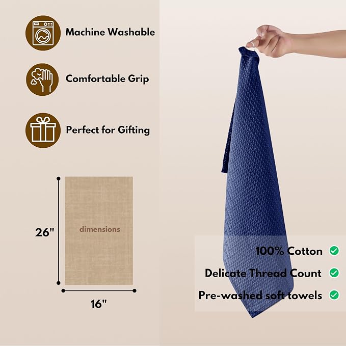 Native Fab Waffle Kitchen Towel - Image 3
