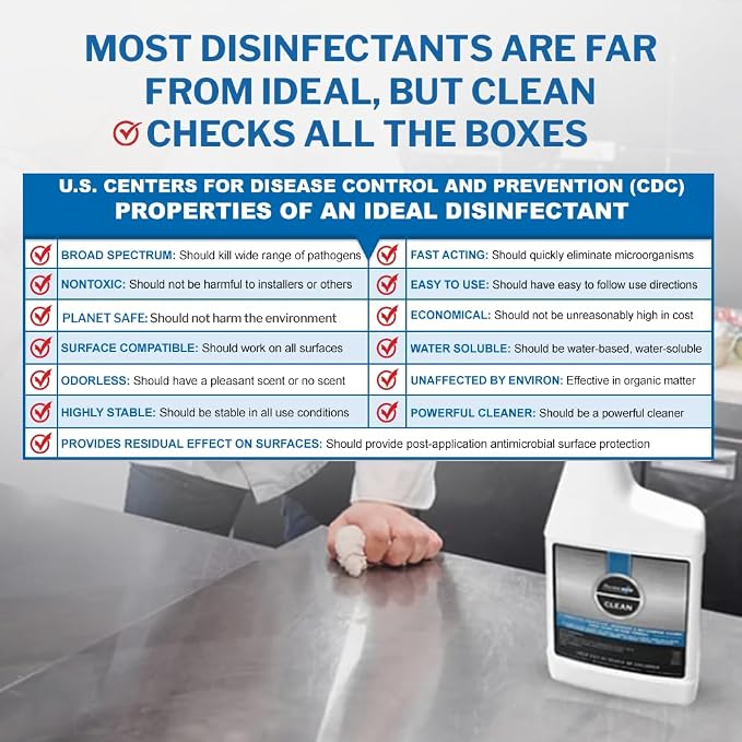 PermaSafe CLEAN, All-Purpose Hospital Disinfectant Cleaner; No Rinse, Soft & - Image 3