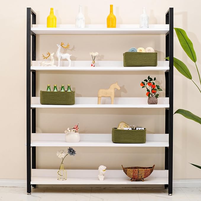 Small Green Storage Baskets for Organizing Shelves, Cute Woven Baskets for - Image 2