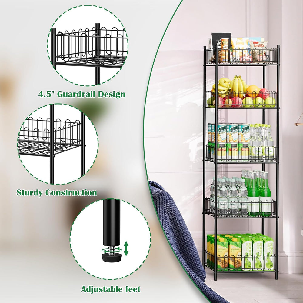 OYEAL Soda Can Organizer for Pantry 5 Tier Water Bottle Organizer Holder for ...