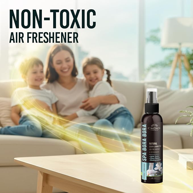 Non-Toxic Odor Eliminator, Natural Sandalwood & Patchouli Air Freshener Spray - Image 4