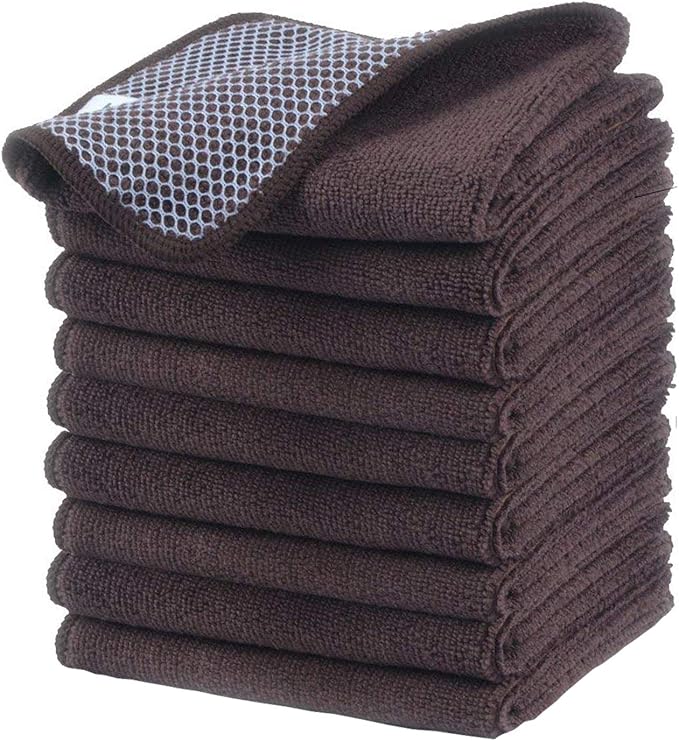 KinHwa Kitchen Washcloths for Dishes Absorbent Microfiber Dish Cloths Quick Dry by KinHwa