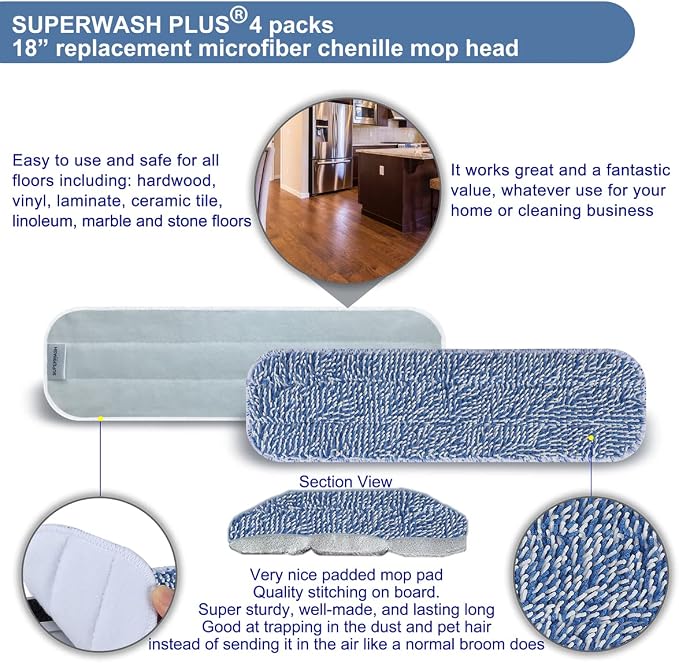 Replacement Microfiber Floor Cleaning Pads - Image 4