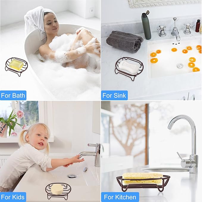 Soap Dish for Shower Bathroom Bar Soap Holder, Stainless Steel Self-draining - Image 6