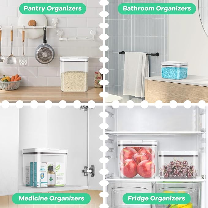 2 Pack Flour and Sugar Storage Containers - Image 4