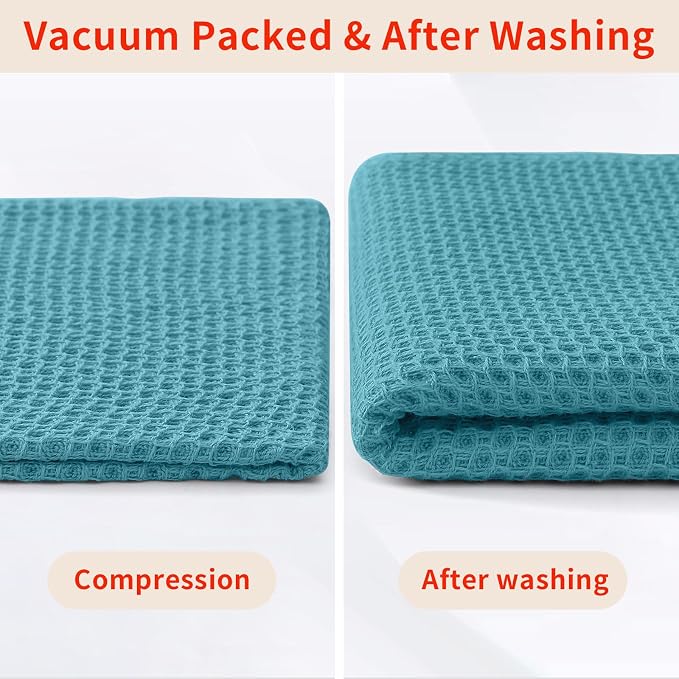 Homaxy 100% Cotton Waffle Weave Kitchen Dish Cloths, Ultra Soft Absorbent Quick - Image 8