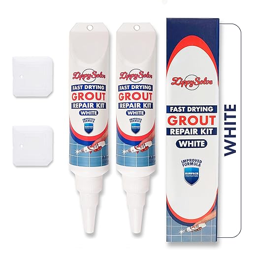 Tile Grout, Repair Kit, 2 Pack Grout Filler, Restore & Renew Tile Joints Line by ZippySolveTileGrout