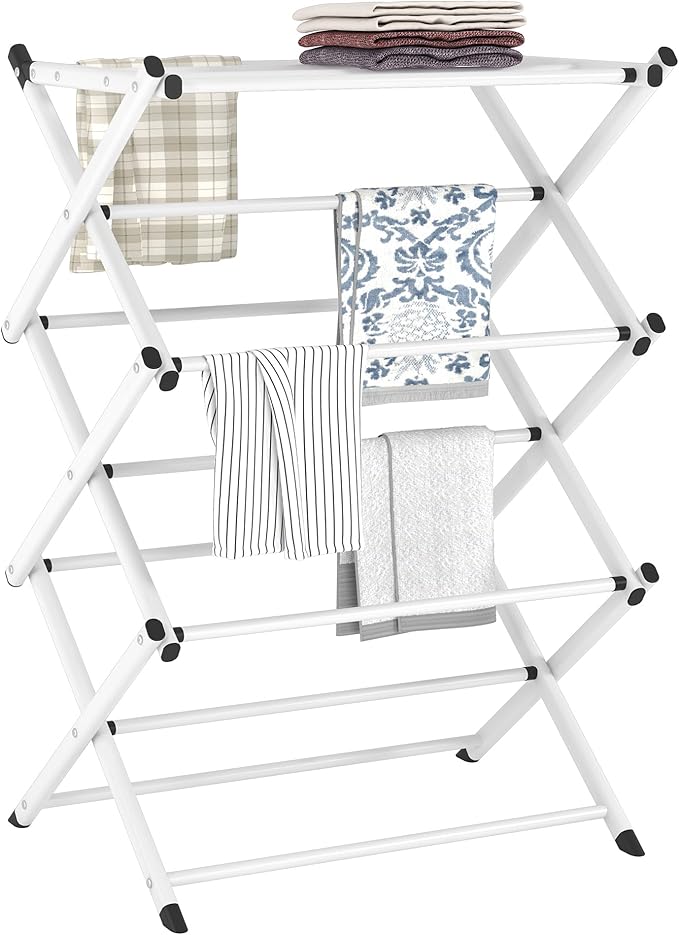 Household Indoor Folding Clothes Drying Rack, Dry Laundry and Hang Clothes by FKUO