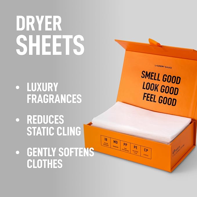 Laundry Sauce - Laundry Dryer Sheets, Luxury Fragrance, Contains Essential Oils - Image 2