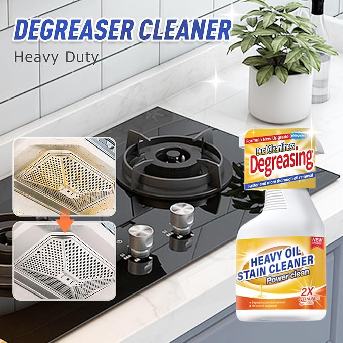 Kitchen Heavy Oil Cleaner, 2025 Newly Upgraded Heavy Duty Oil Stain Remover - Image 2