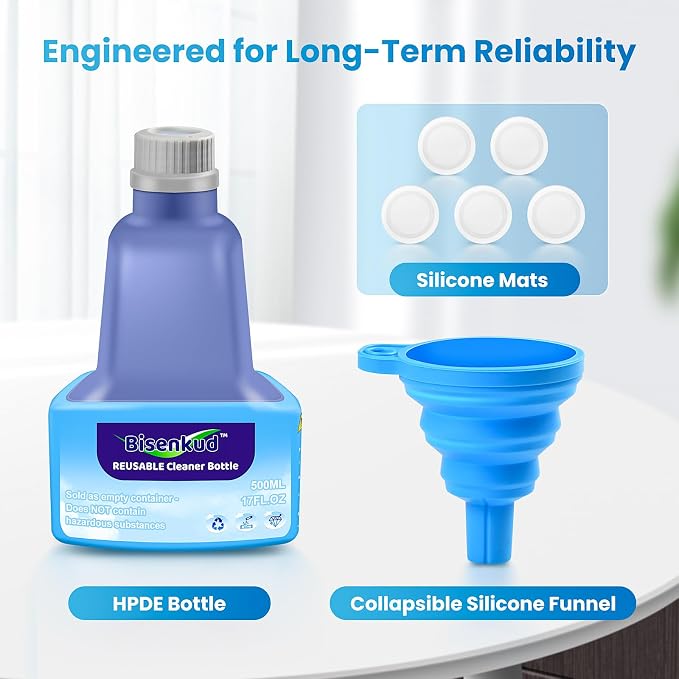 Refillable Bottle for Swiffer Wet Jet Mop - 500ml /17 FL OZ - Leak-Proof HDPE - Image 5