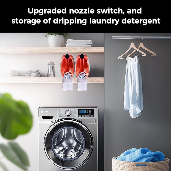 Laundry Detergent Dispenser Cup Holder & Nozzle Force-Saving Switch, Drip - Image 3