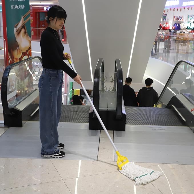 Commercial Mop Bucket with Side Press Wringer on Wheels, Including One - Image 5