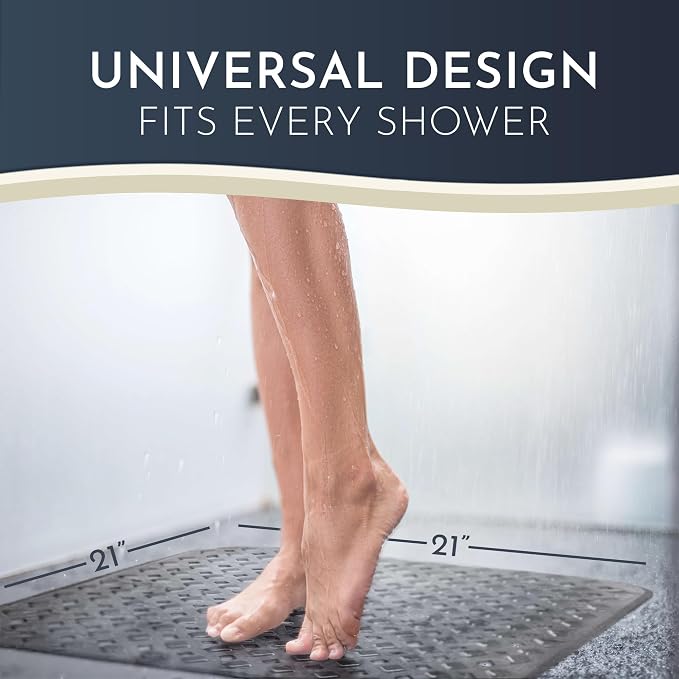 Homerella Anti Slip Shower Mat | Anti Mold Non Slip Bathtub Mat - Image 3