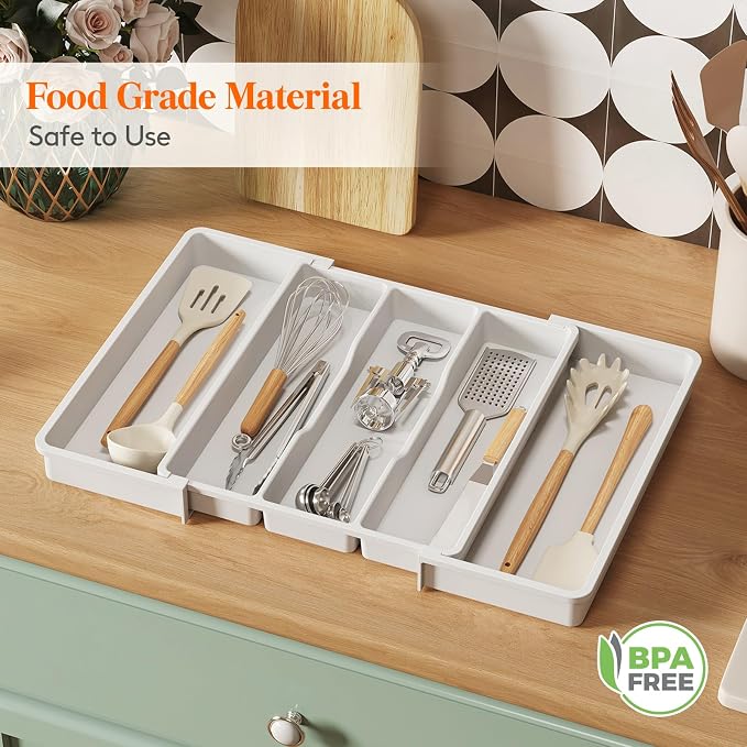 Lifewit Silverware Drawer Organizer and Utensil Organizer Set, Expandable - Image 7