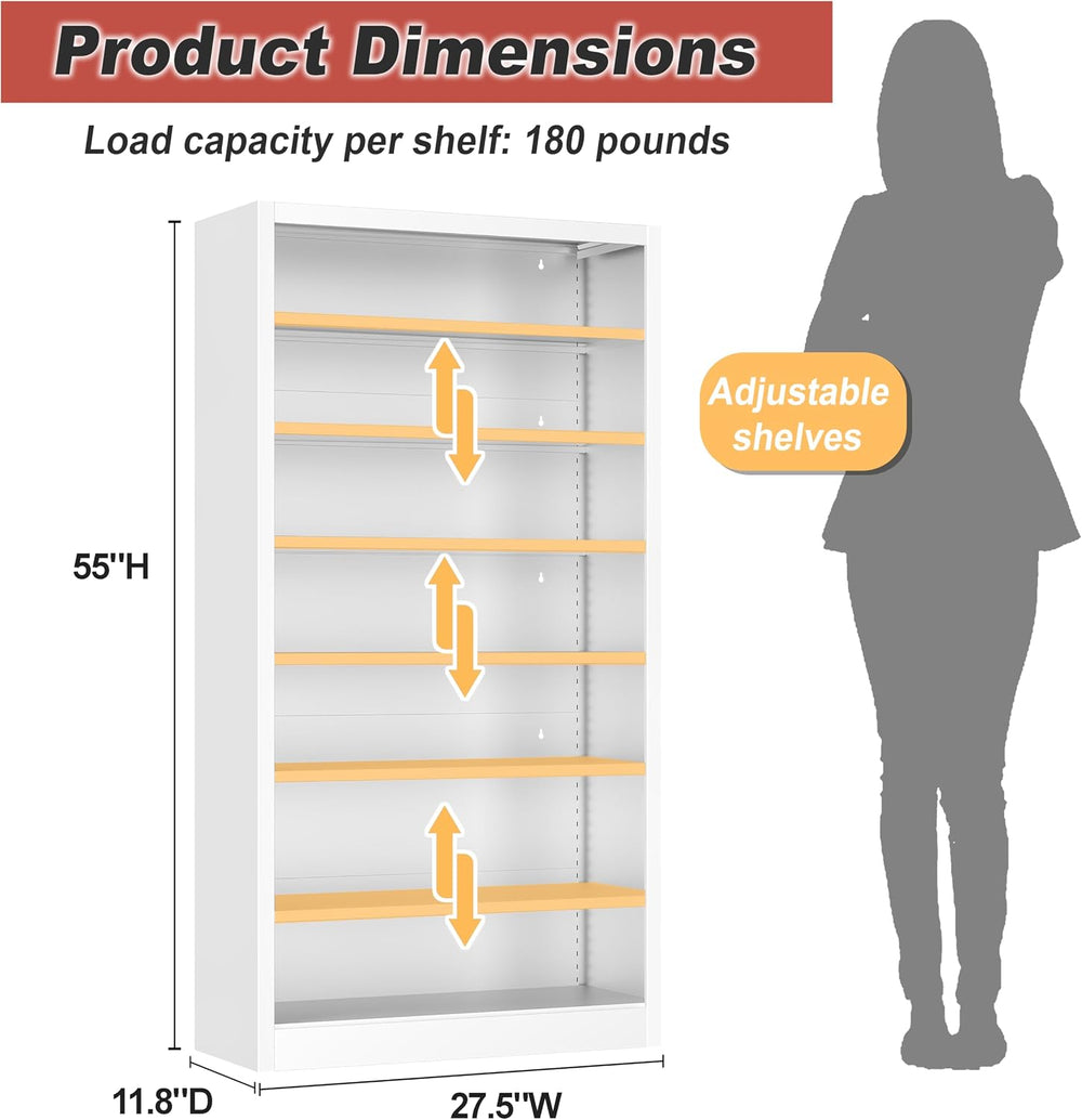 Tall Shoe Cabinet, 7 Tiers 30-35 Pairs Heavy Duty Metal Freestanding Shoe Rac...