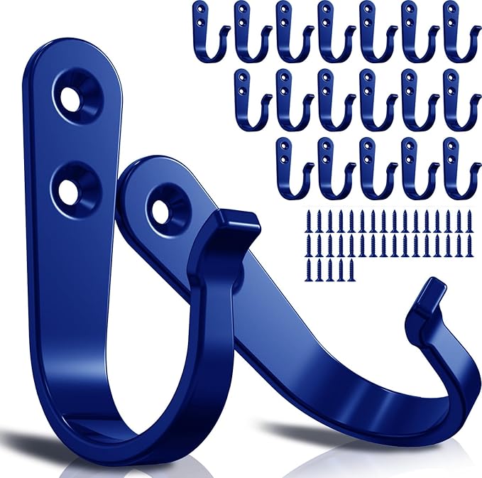 20PCS Wall Hooks for hanging, Metal Wall Hooks for Coats, Coat hooks for Wall by BREYDROK