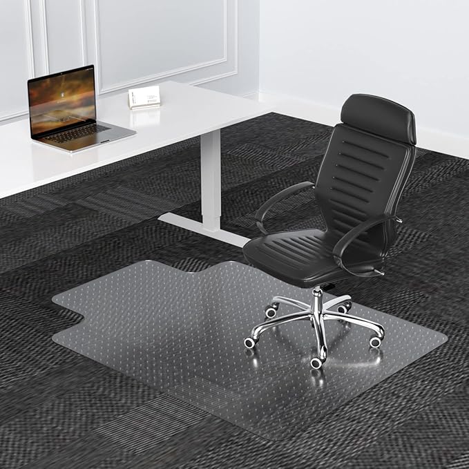 Large Chair Mat for Carpet, Easy Glide Plastic Carpet Floor Protector Mat for - Image 7